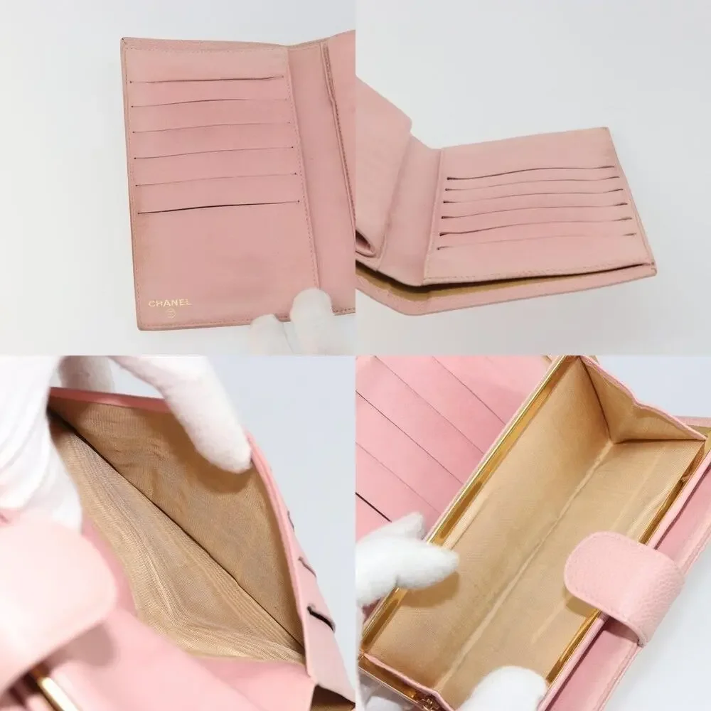Chanel Long Wallet Caviar Pink